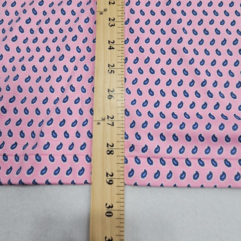 Polo Ralph Lauren Classic Fit Pink Paisley Short Sleeve Polo Shirt Men L Stretch - Picture 11 of 12
